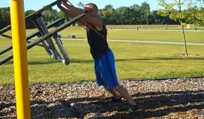 Picnic Table Presses - Finisher workouts